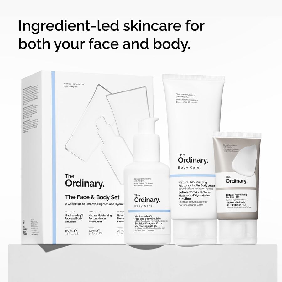 Face & Body Smoothing, Brightening and Hydrating Set