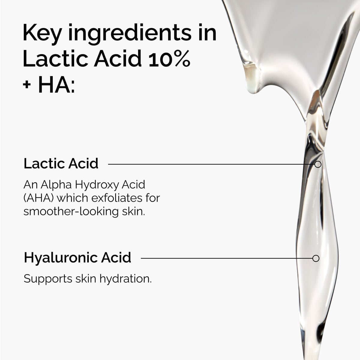 Lactic Acid 10% + HA Exfoliating Serum
