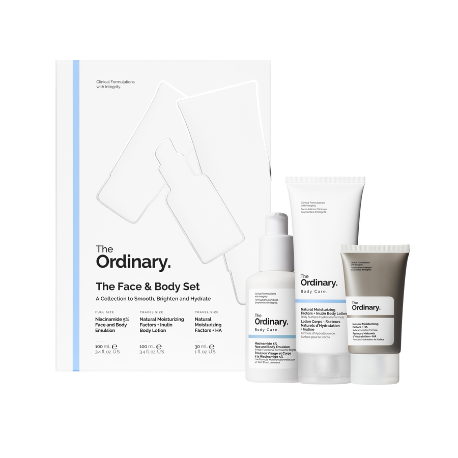 Face & Body Smoothing, Brightening and Hydrating Set