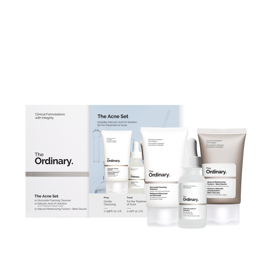 Three-Step Acne Skincare Set with Salicylic Acid 2%