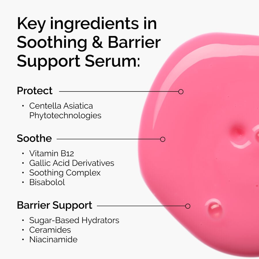 Soothing & Barrier Support Serum Set with Keychain Pouch