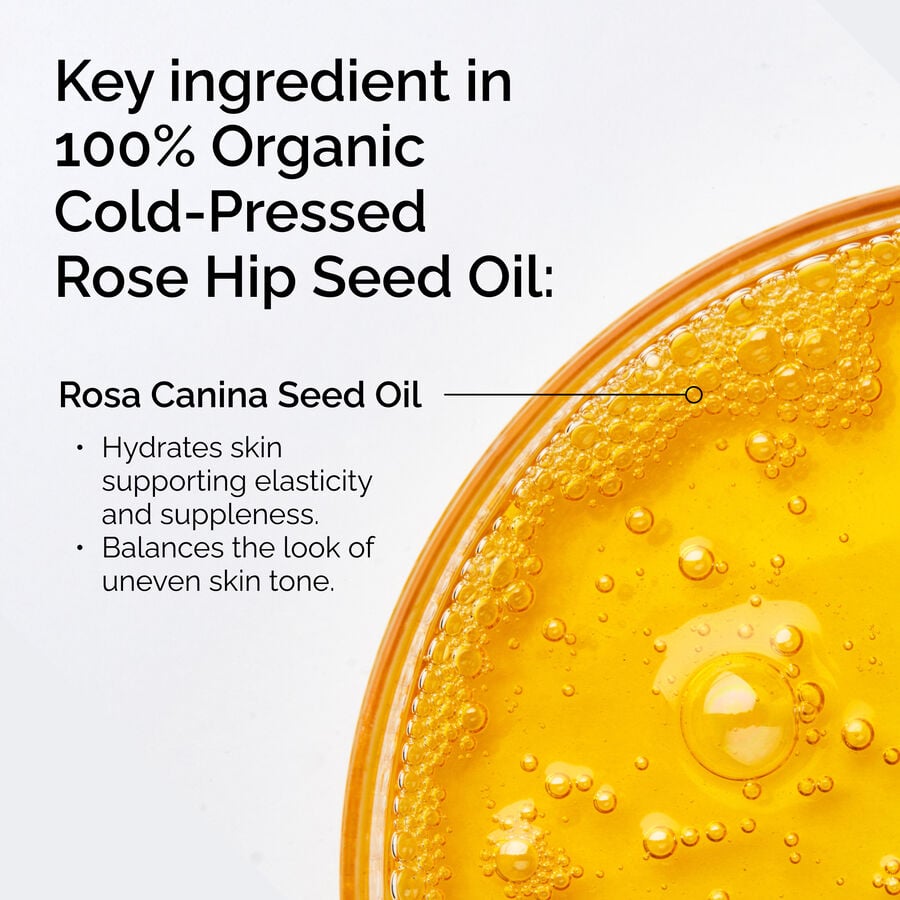 Organic Cold-Pressed Rose Hip Seed Oil, 100%