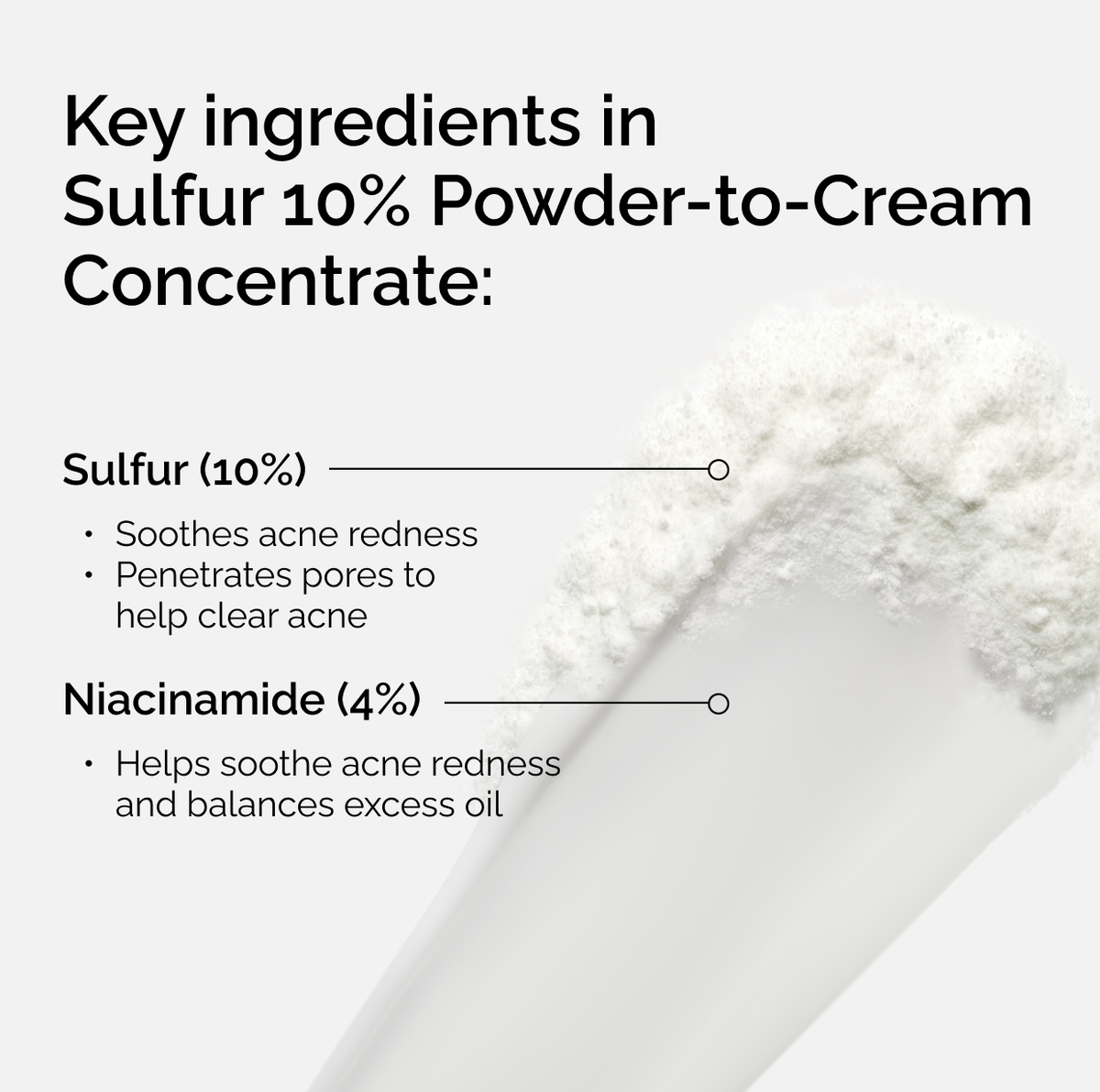 Sulfur 10% Powder-to-Cream Acne Treatment