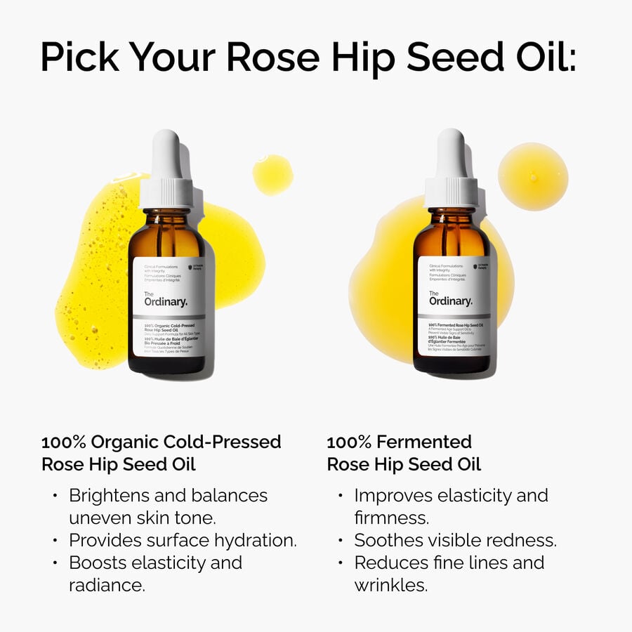 Organic Cold-Pressed Rose Hip Seed Oil, 100%